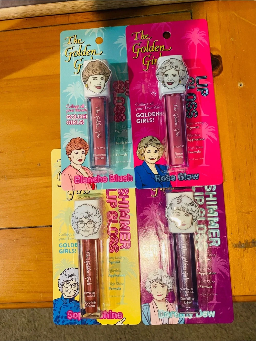 The Golden Girls Lip Gloss Set Of 4 Hard To Find. New